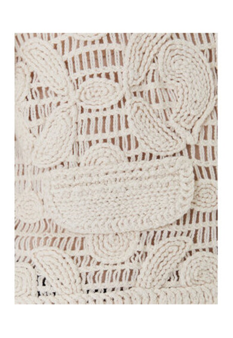 Cardigan dama - Bej - 72% bumbac - 24% viscoza -