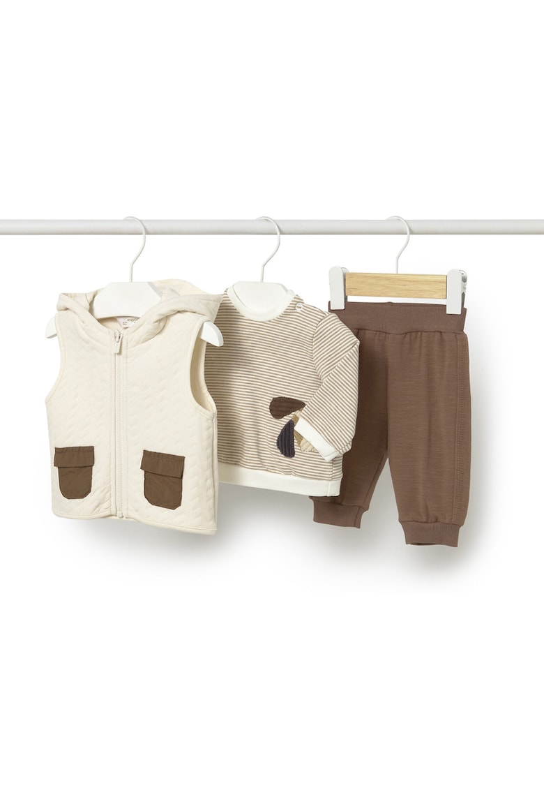 Set trening Baiat - Bumbac - Bejdwqf - Bej