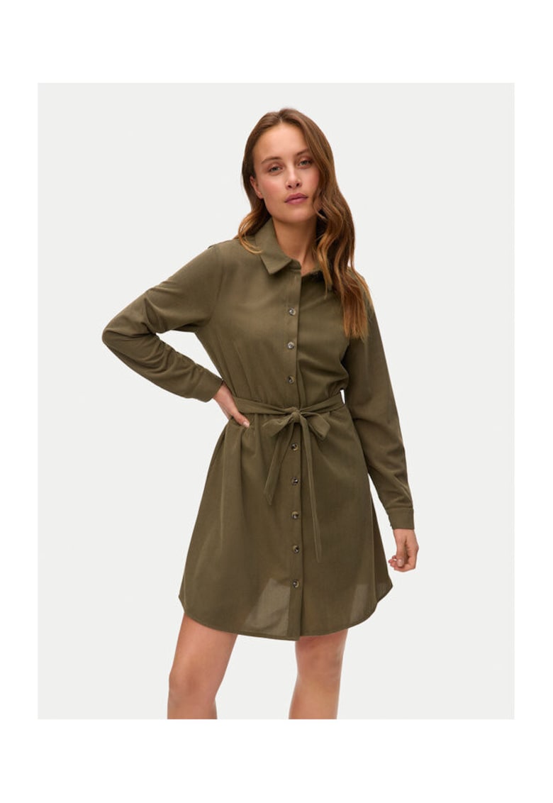 Rochie camasa Dama - Verde - 100% poliester reciclat
