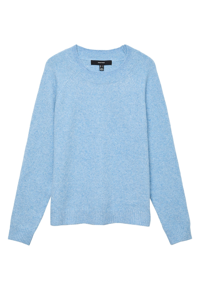Pulover Dama - Albastru deschis - 52% poliester reciclat - 42% poliester - 3% elastan - 3% nailon - Albastru deschis