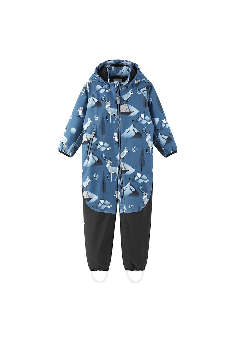 Salopeta pentru copii - unisex - poliester/elastan - bleumarin/negru