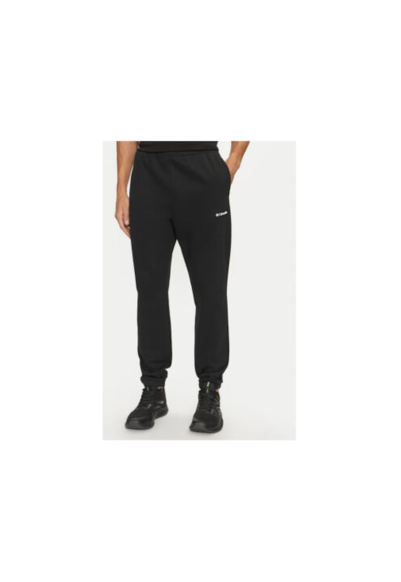 Pantaloni de trening - bumbac/poliester/elastan - negru -