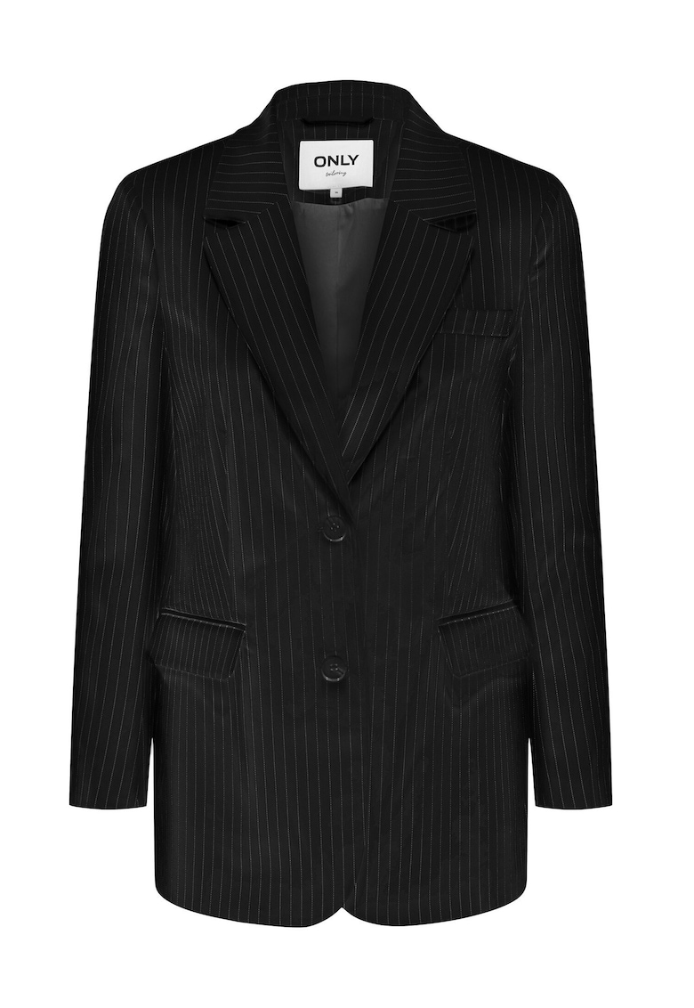 Sacou dama - negru - 50% poliester reciclat - 47% poliester - 3% viscoza -
