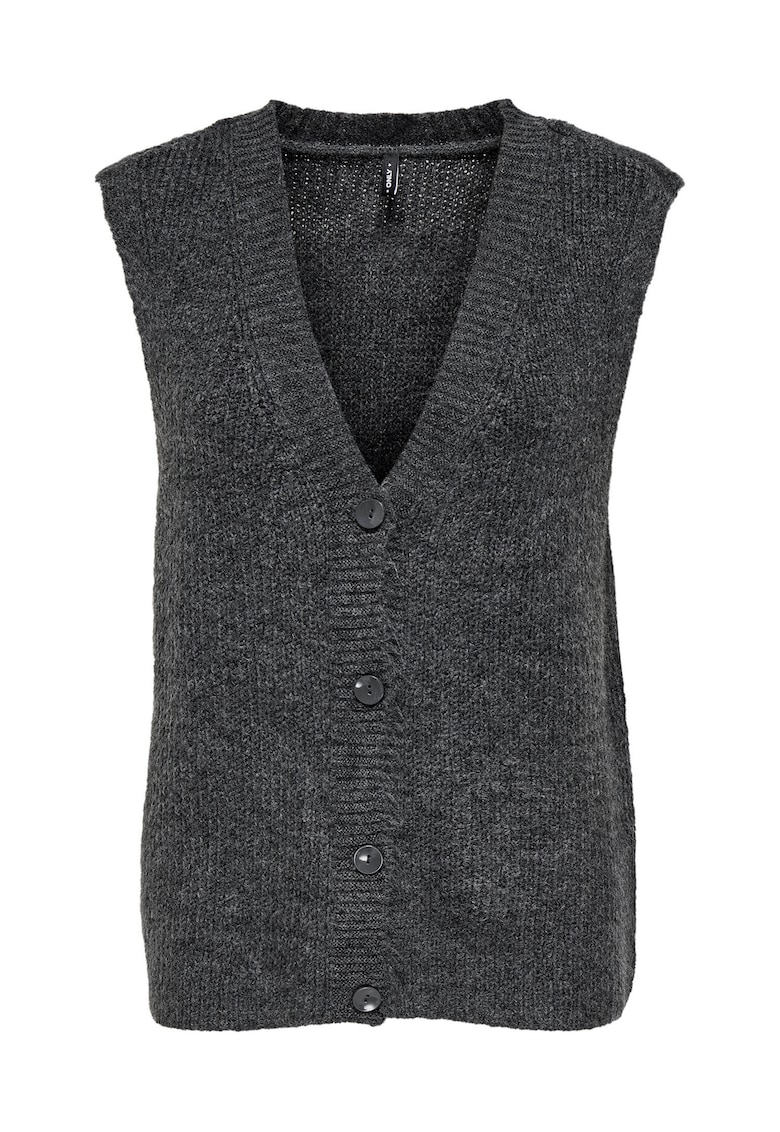 Cardigan de dama - Gri - 81% acril - 19% poliester -