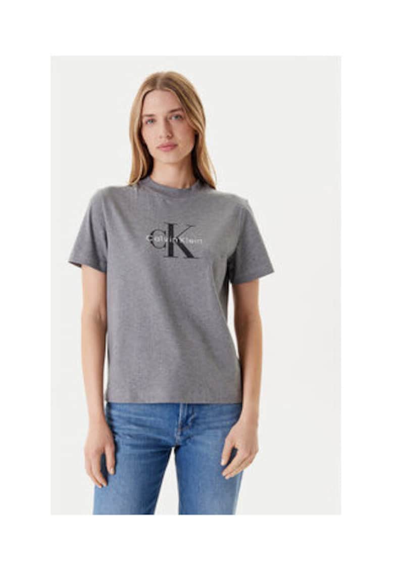 Tricou dama - gri - bumbac