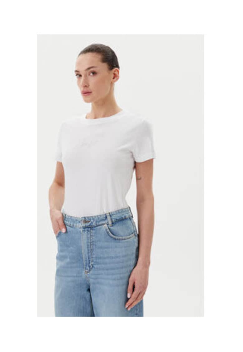 Tricou dama - Ecru - Alb