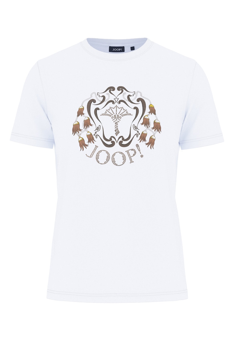 Tricou dama - Alb - Bumbac -