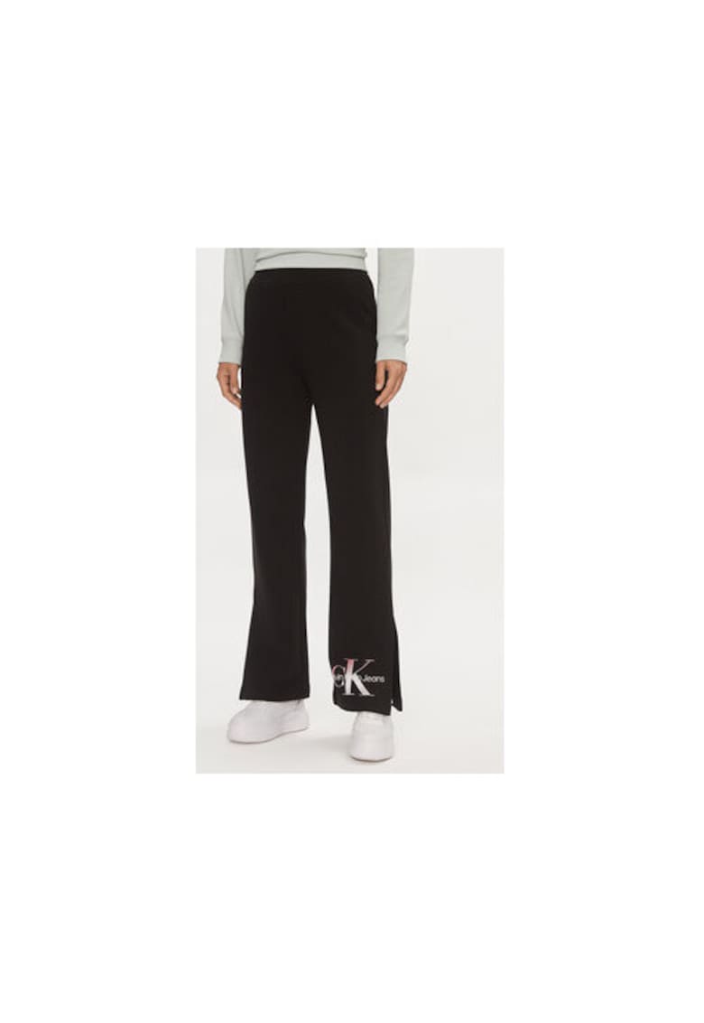 Pantaloni sport dama - bumbac organic - negru -