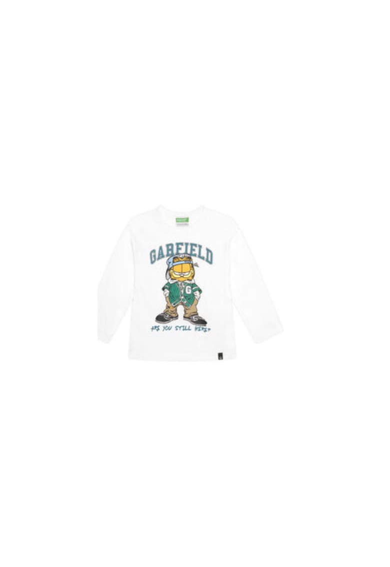 Bluza copii - alb - 100% bumbac -