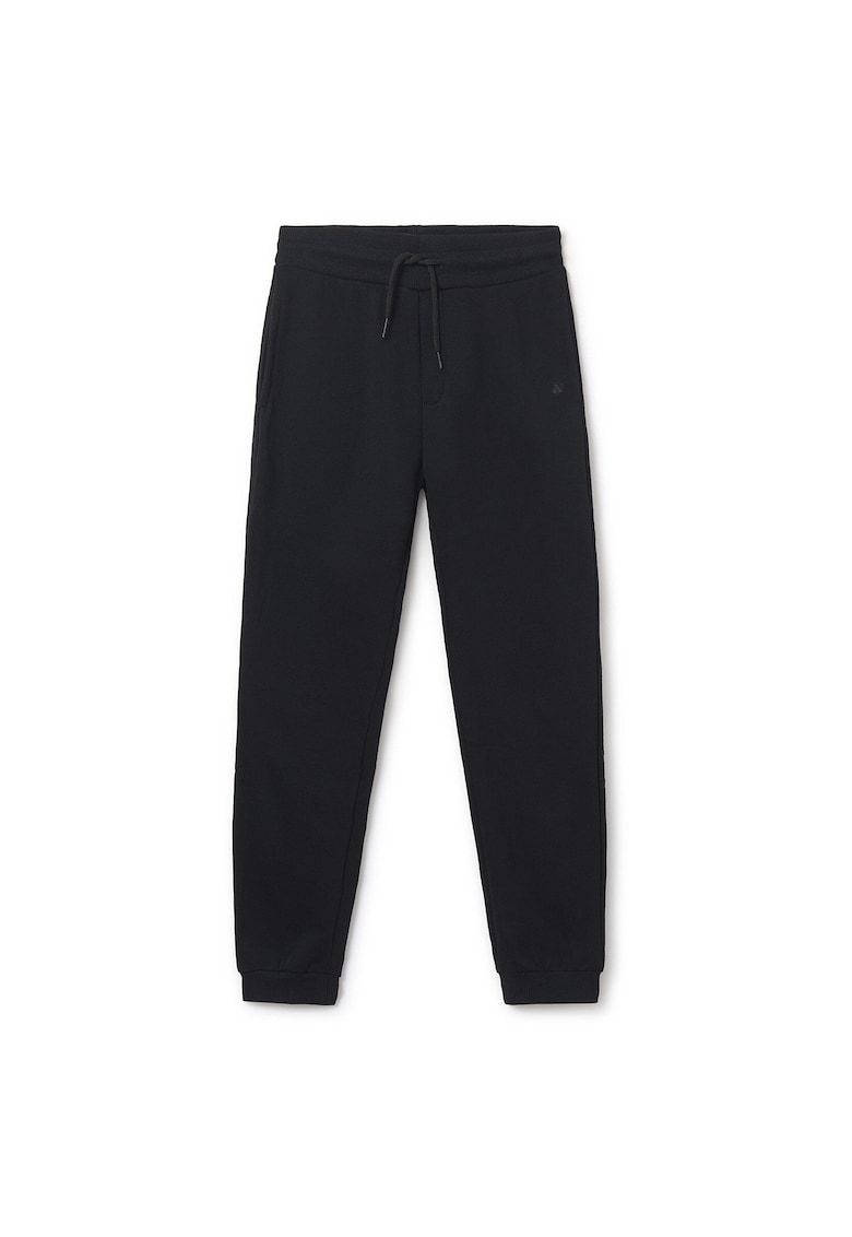 Pantaloni de trening Baiat - Negru - 60% bumbac - 39% poliester - 1% elastan - Negru