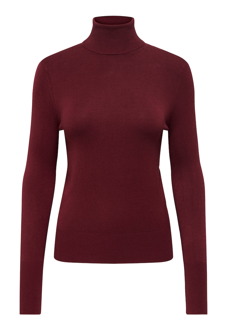 Pulover dama - viscoza/nylon/elastan - bordeaux