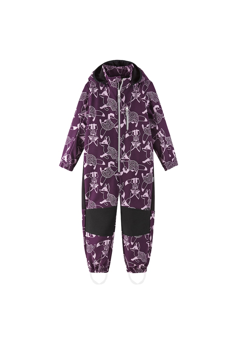 Salopeta de iarna pentru copii - unisex - violet - poliester/elastan