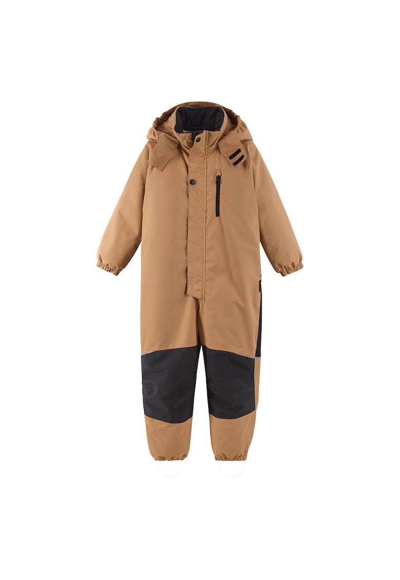 Salopeta de iarna pentru copii - unisex - poliester - maro/negru