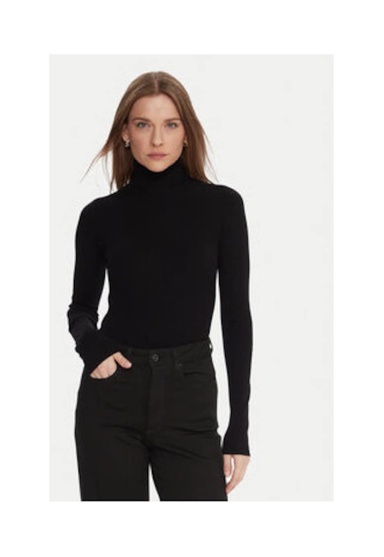 Bluza dama - neagra - viscoza/poliamida -