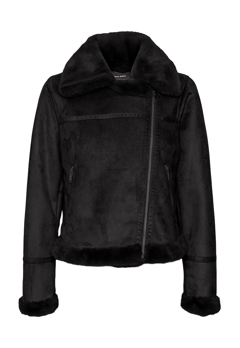 Jacheta dama - negru - poliester -