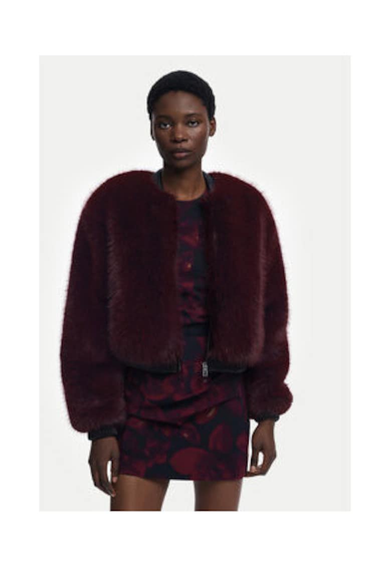 Jacheta dama - bordeaux - poliester -