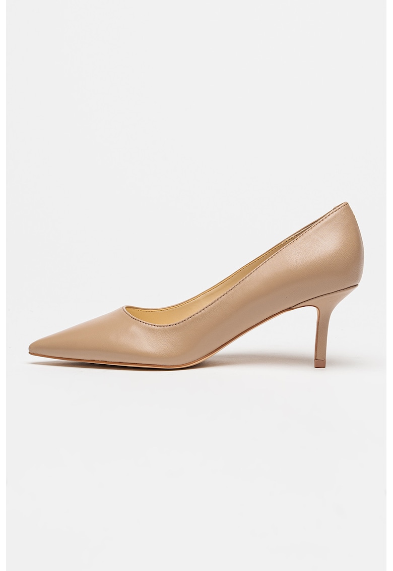 Pantofi din piele cu varf ascutit Loby - Bej
