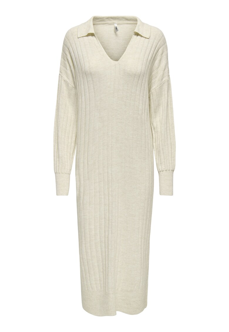Rochie tricotata de dama - bej - 100% acril