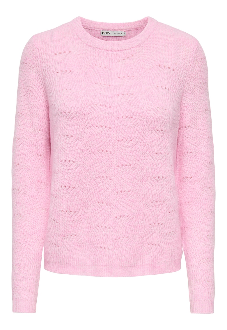 Pulover Dama - Roz - 82% poliester - 15% acril - 3% elastan -