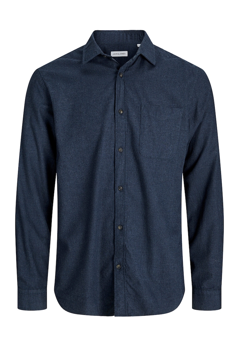 Camasa Barbati - Jack Jones - Bleumarin - 50% bumbac - 50% bumbac organic -