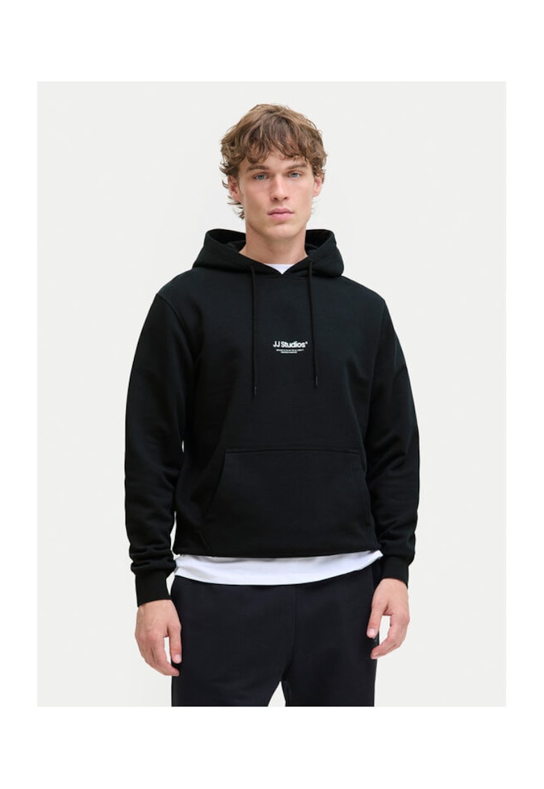 Hanorac barbati - Jack Jones - bumbac organic/poliester - negru -