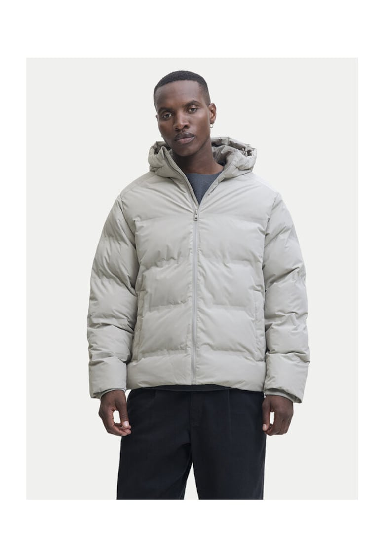 Geaca de iarna barbati - Jack Jones - gri - 100% poliester - Gri