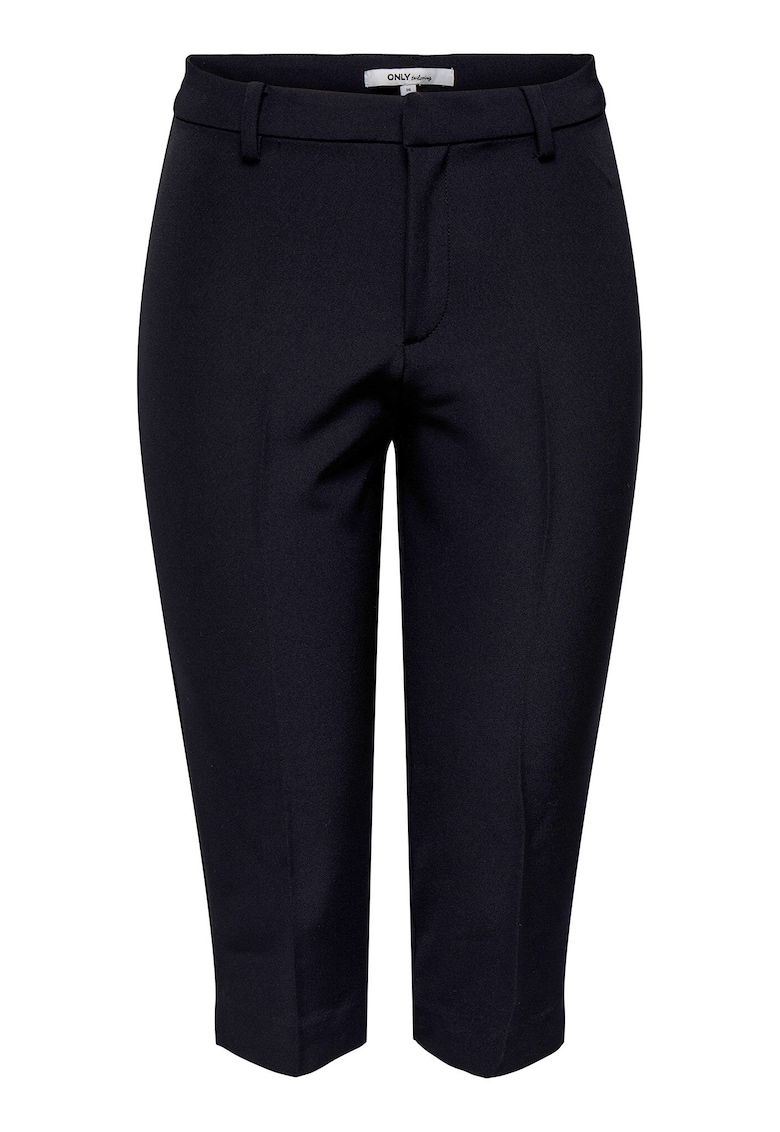 Pantaloni dama - capri - negru - 90% poliester reciclat - 10% elastan -