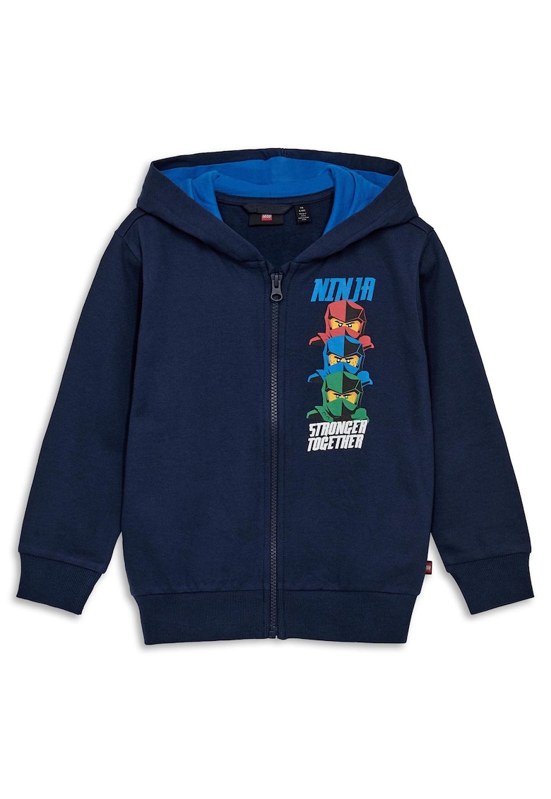 Hanorac baieti - bumbac - bleumarin -