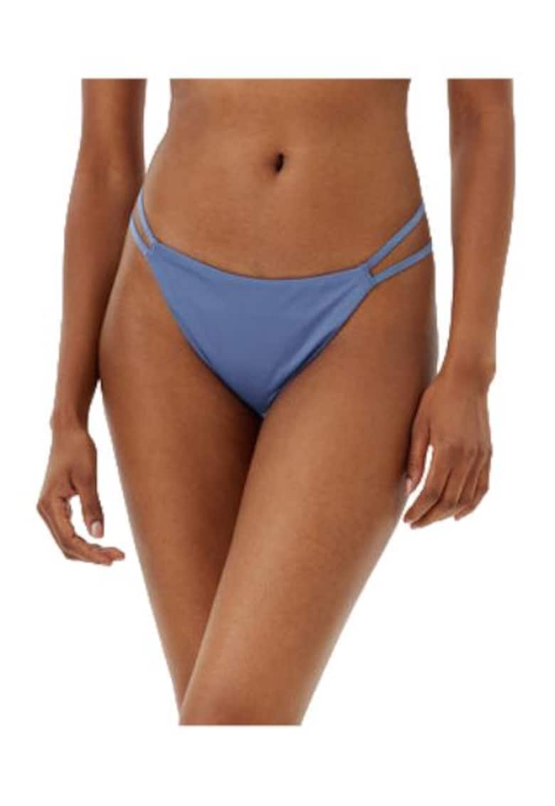 Slip bikini - albastru - 85% poliester reciclat - 15% elastan -