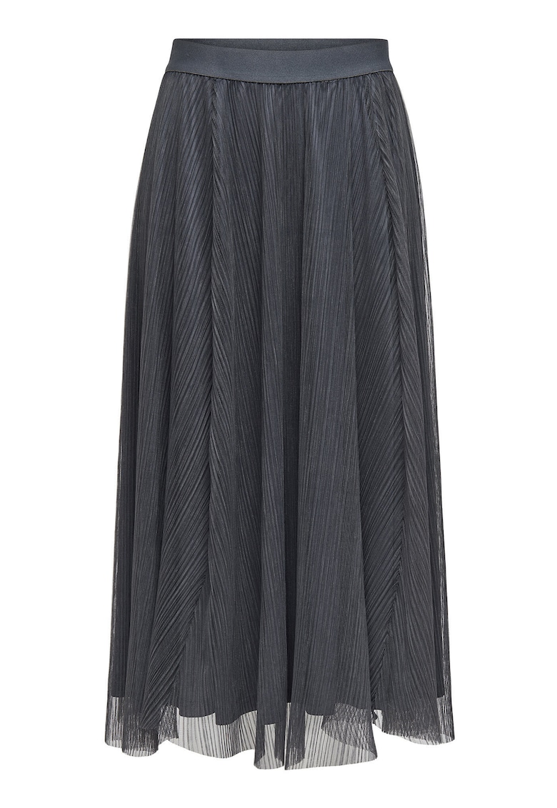 Fusta midi Dama - Gri - 100% poliester -