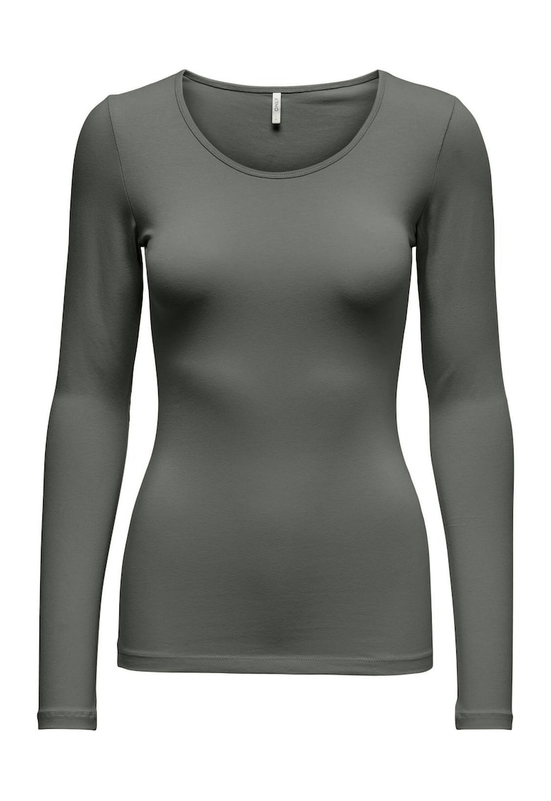 Bluza dama - bumbac organic/elastan - Gri