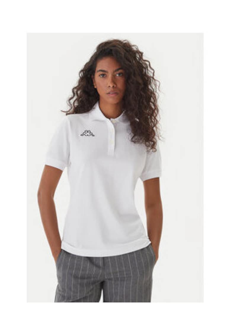 Tricou polo dama Alb