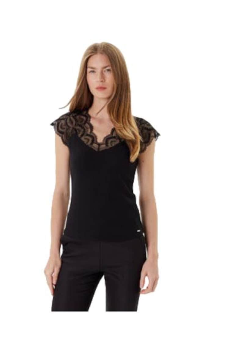 Morgan Tricou dama - viscoza/poliester/elastan - negru