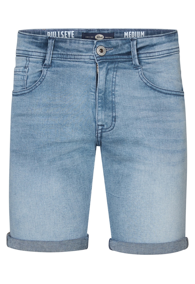 Blugi scurti barbati bumbac/elastan - albastru -