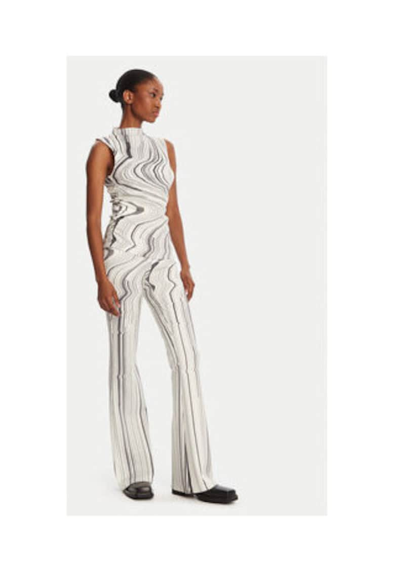 Pantaloni Dama - poliester - ecru -
