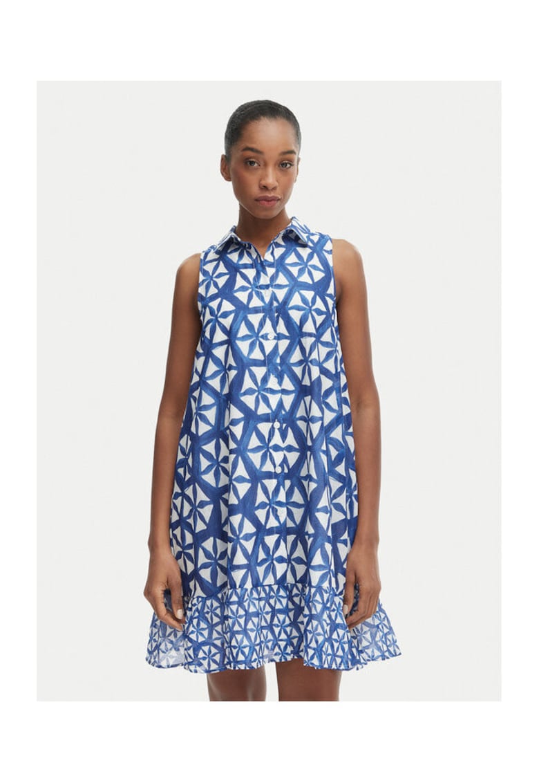 Iconique Rochie de vara - albastru - fabricat din material usor