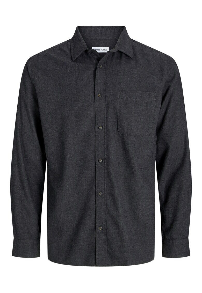 Camasa Barbati - Jack Jones - Gri - 50% bumbac - 50% bumbac organic -