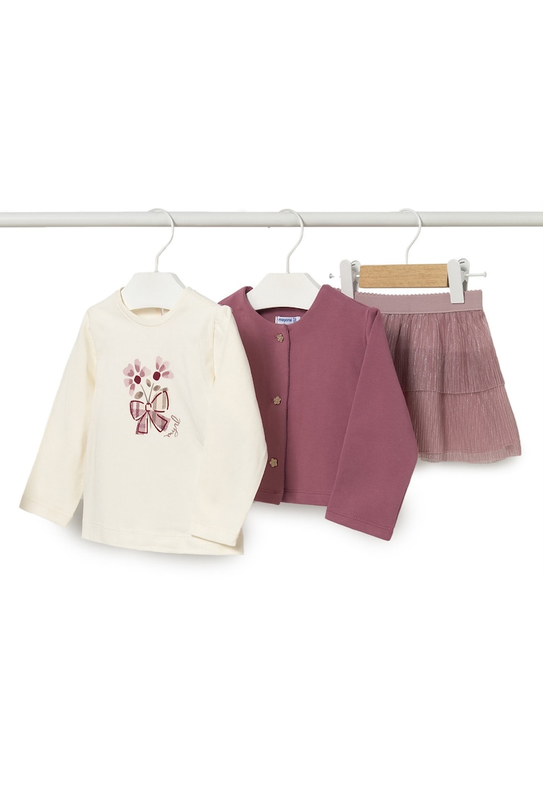 Set complet fetita - Multicolor - 95% bumbac - 5% elastan - 2Y