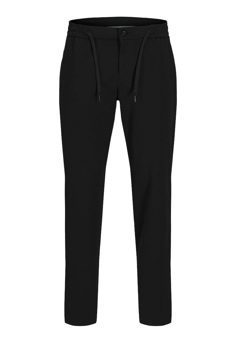 Pantaloni din stofa Barbati - Jack Jones - Negru - 72% bumbac - 23% poliester reciclat - 5% elastan -