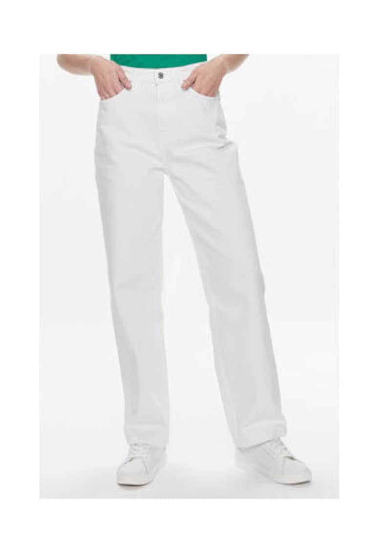 Blugi dama - alb - 79% bumbac - 20% bumbac reciclat -