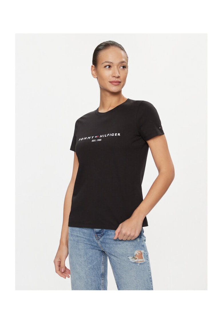Tricou Dama - bumbac organic - negru -