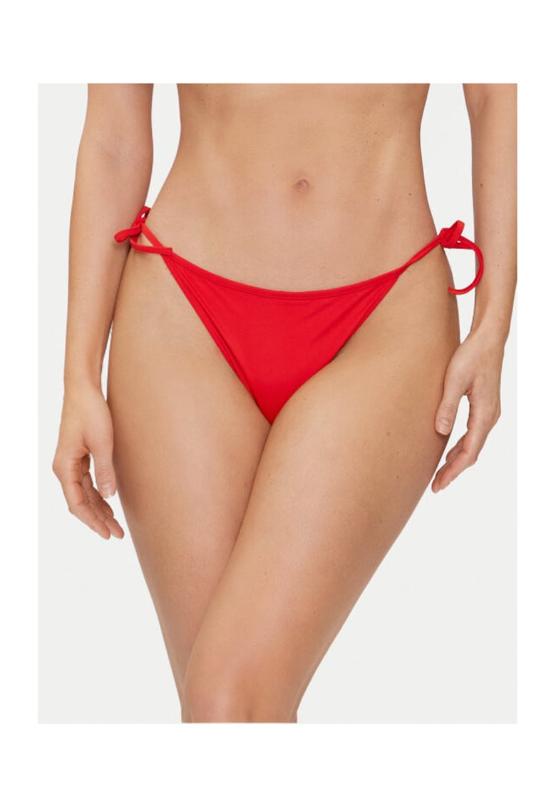 Slip de bikini dama - rosu - 78% poliamida reciclata - 22% elastan