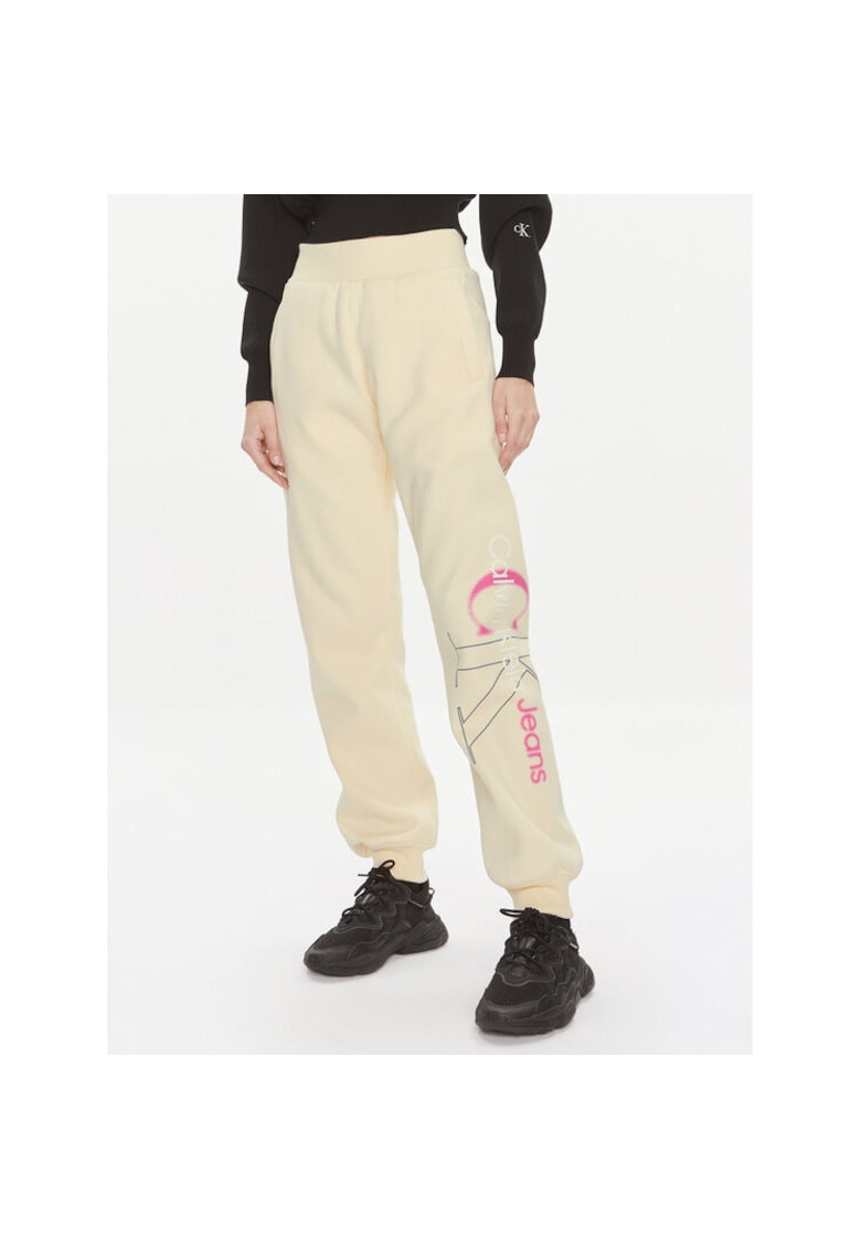 Pantaloni de trening galben