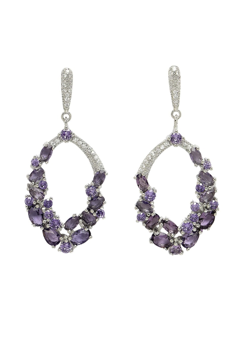 AVANT-GARDE - Cercei drop cu tija si zirconia