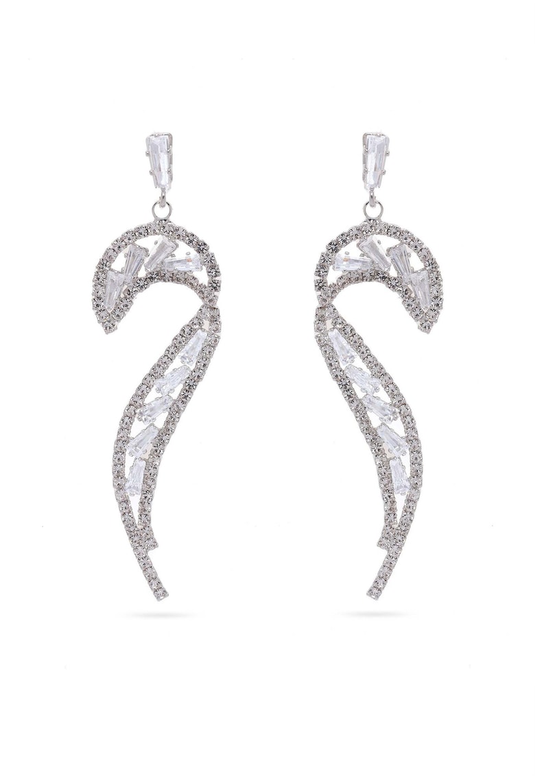 Cercei stralucitori cu cristale