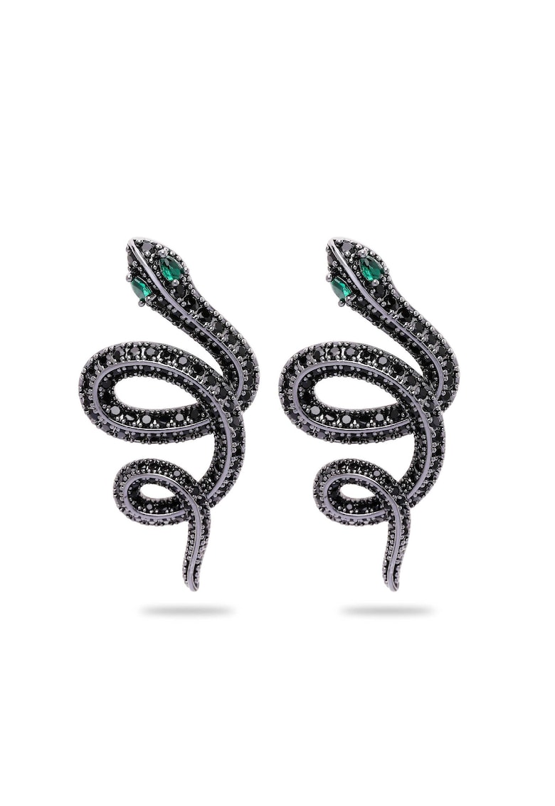 Cercei in forma de sarpe cu cristale