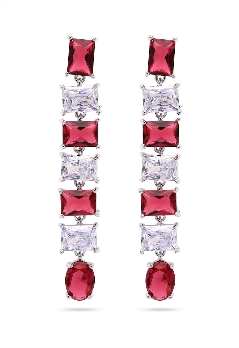 Cercei lungi cu cristale