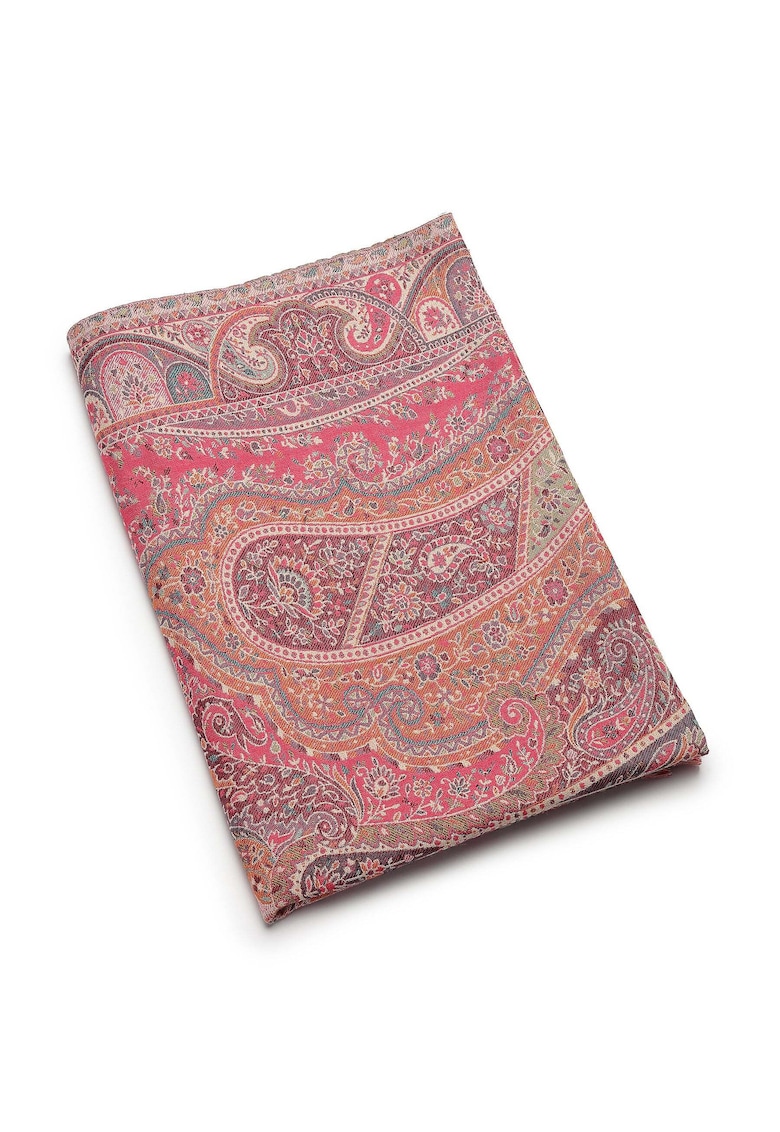 Esarfa din amestec de lana Jamawar - Multicolor