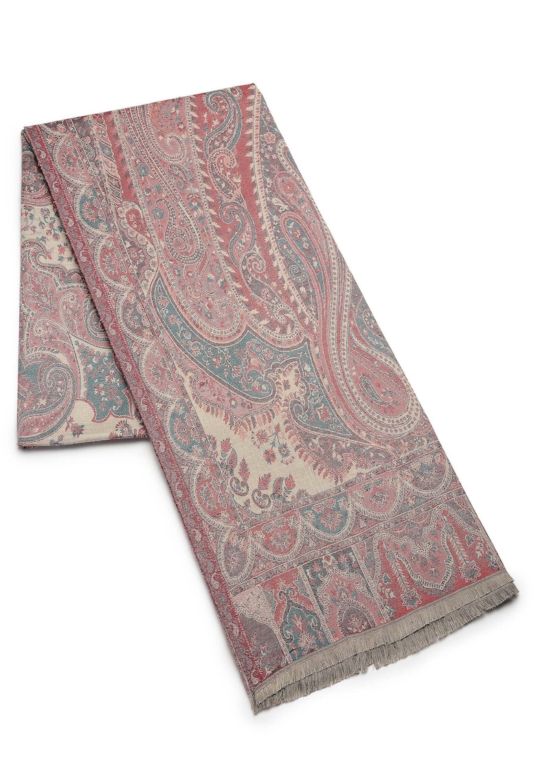 Esarfa din amestec de lana Jamawar