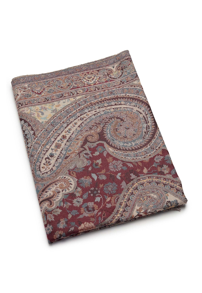 Esarfa cu motive orientale Jamawar - Multicolor